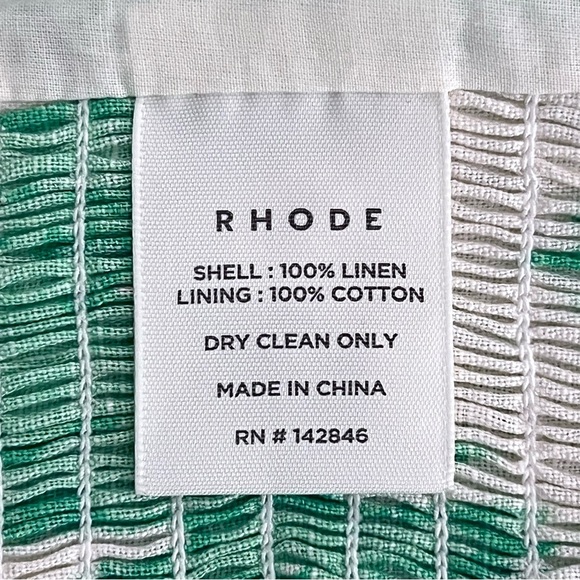 NWT RHODE Two Piece Matching Set - Toni Top / Safia Pant in Watercolor Zig Zag - Picture 7 of 12